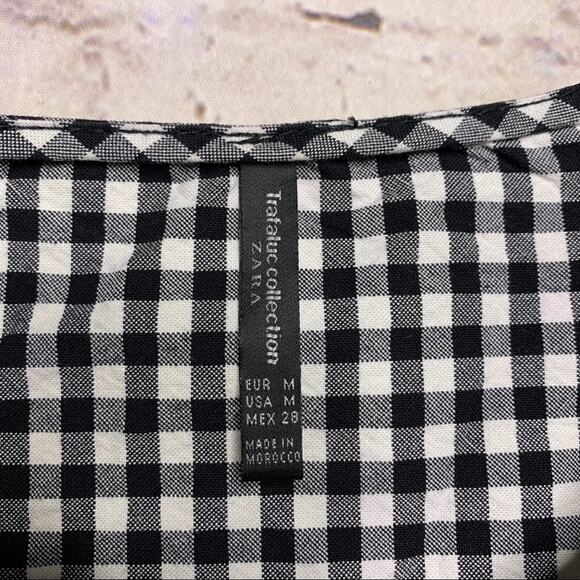 Zara Trafaluc Colelction Gingham Blouse - Picture 7 of 9